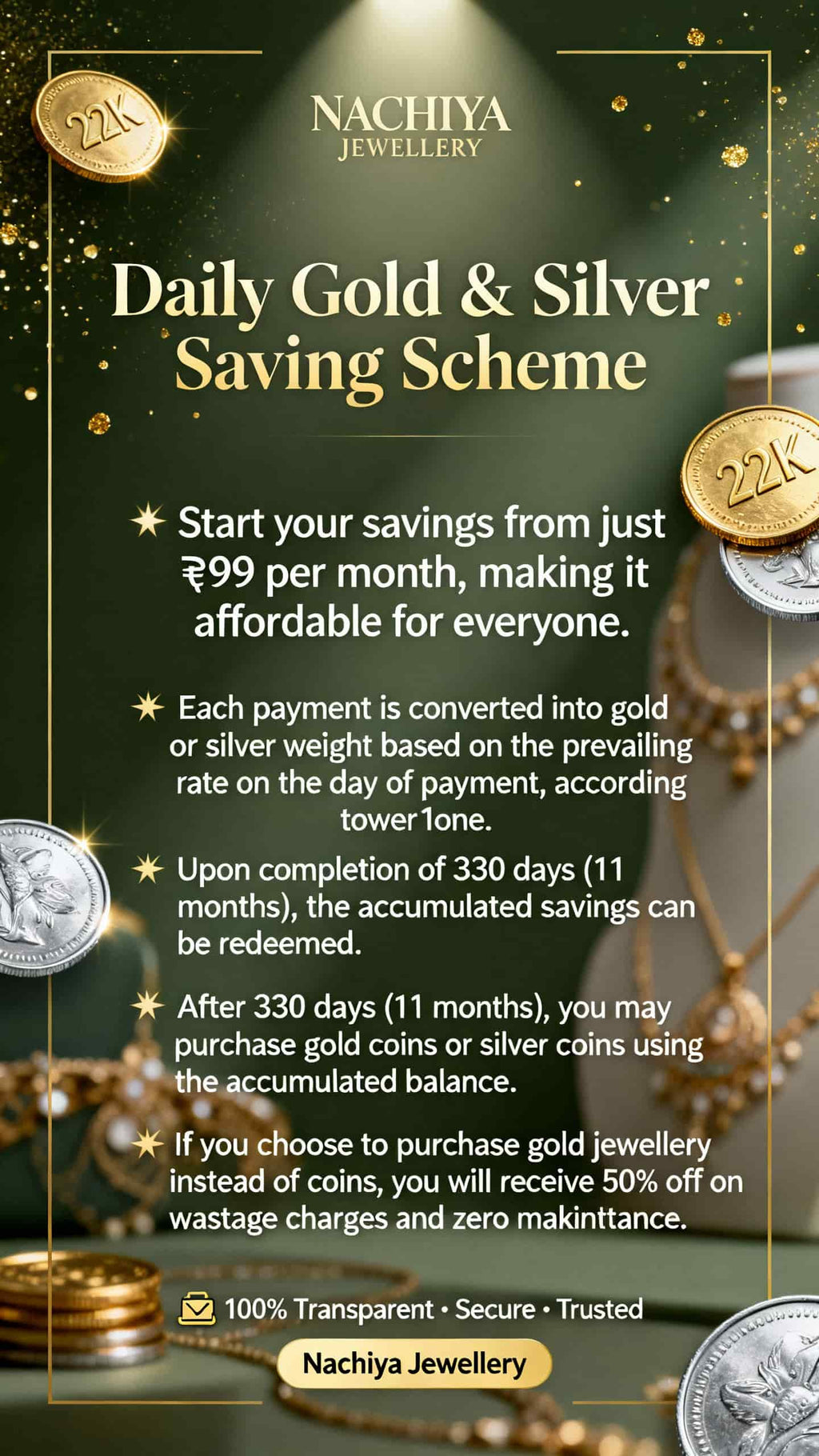 NJ Daily Savings. Rs.99 onwards.